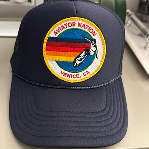 Aviator Nation Navy Blue trucker hat
